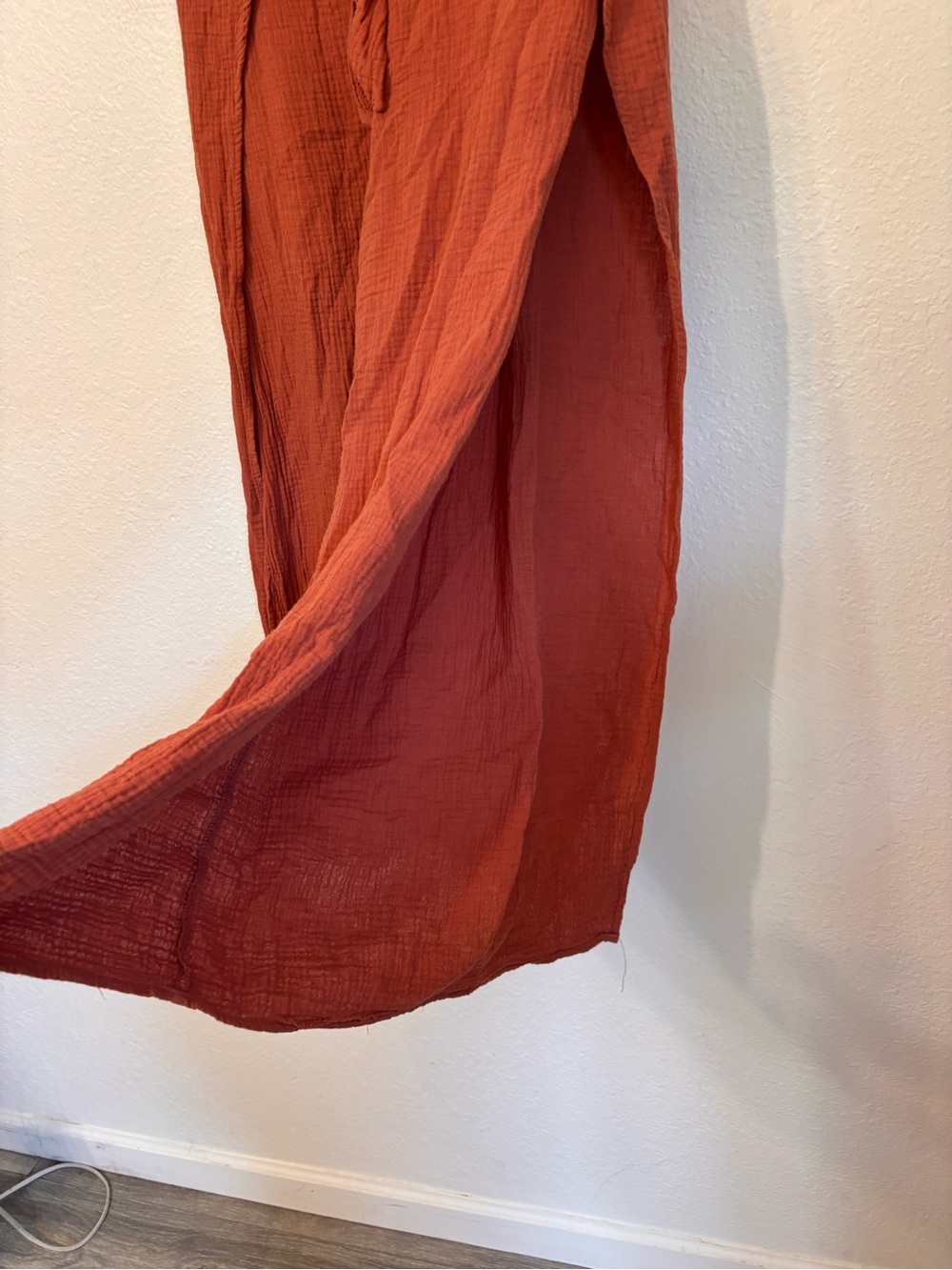Young Fabulous & Broke Gauze Cotton Palazzo Wrap Pants Small - Picture 4 of 5